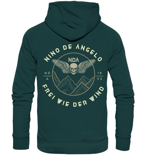 Unisex  Organic Hoodie | Frei wie der Wind - Nino de Angelo