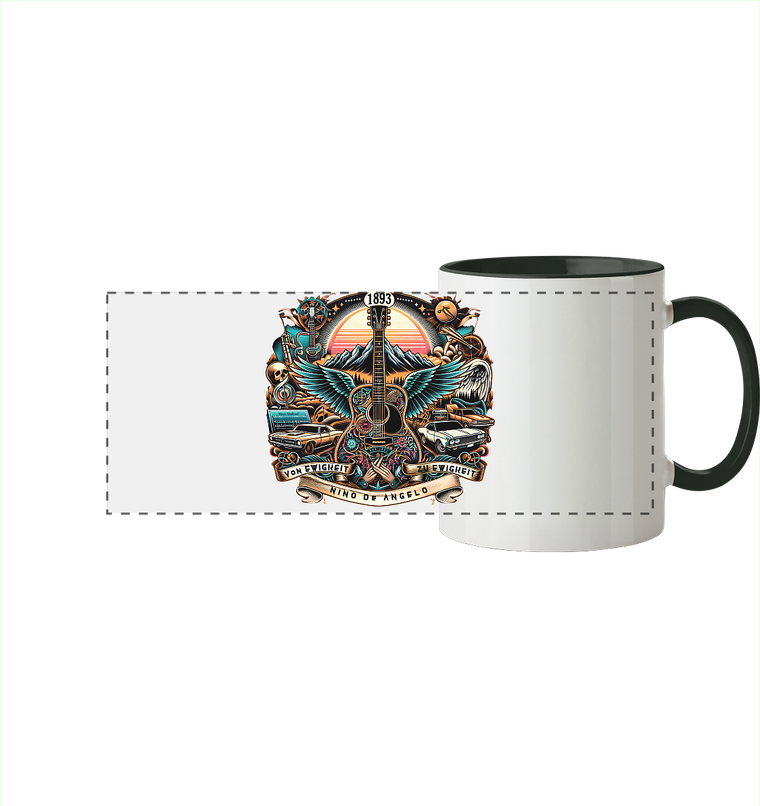 Rock´n Hills - Panorama Tasse zweifarbig